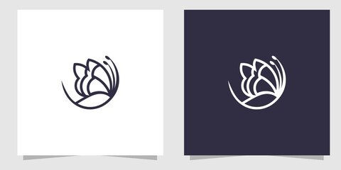 butterfly logo design vector