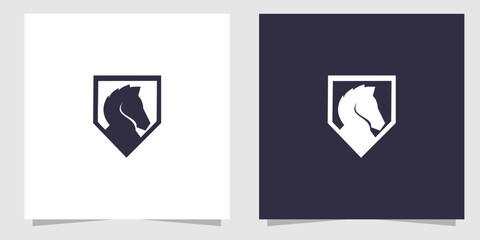 horse logo design vector