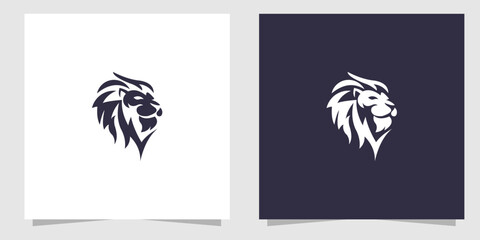 lion logo design vector