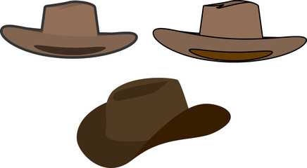 シンプルで可愛いテンガロンハットのセット