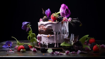 Floral and herb-infused desserts