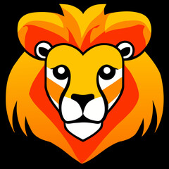 lion head vector