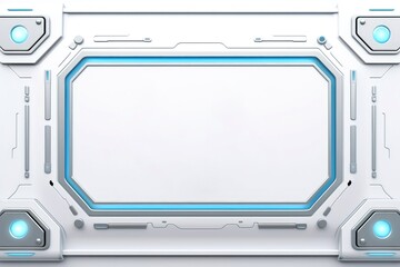 Abstract high tech border, futuristic technology background