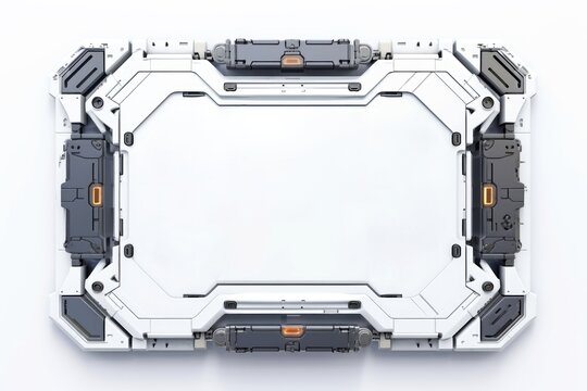 Abstract high tech border, futuristic technology background