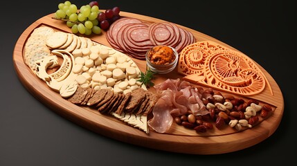 Whimsical and themed cheese and meat boards