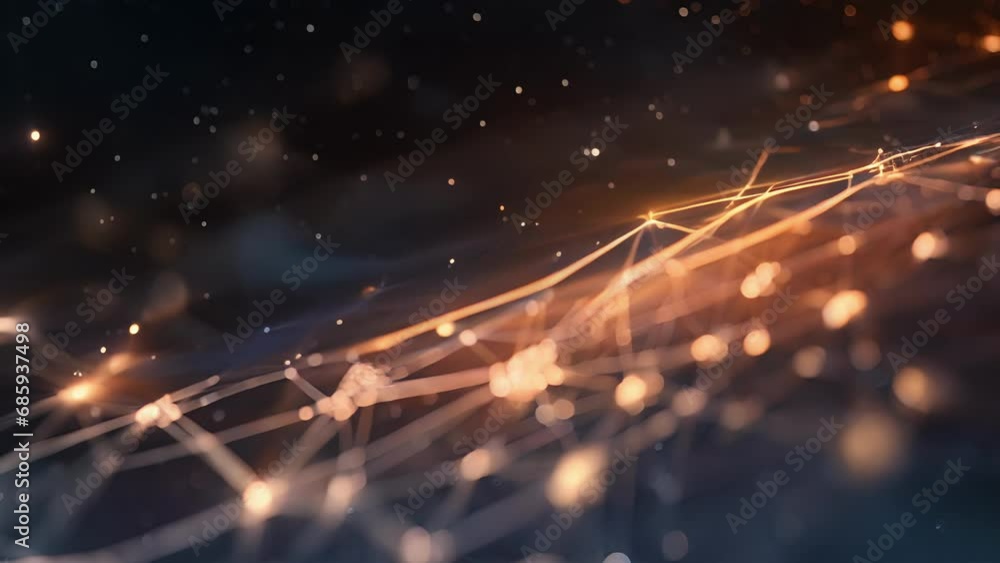 Aufkleber closeup of a complex web of energy trails left behind by multiple neutrinos interacting with a singl