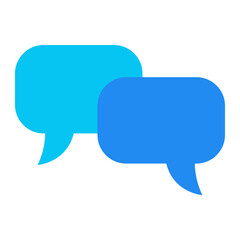 コミュニケーション、話すを表すカラースタイルのアイコン