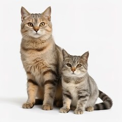 Obraz premium british cat isolated on white