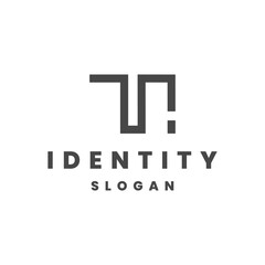 Letter ti abstract Logo Concept Design Template Element Vector Illustration.