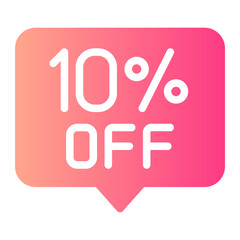 10 percent gradient icon