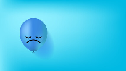 Blue Monday 3d cute soft  Illustration