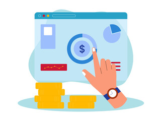 Business investment illustration. Investment illustration.