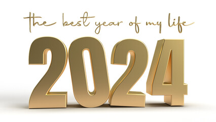 2024 number 3d render