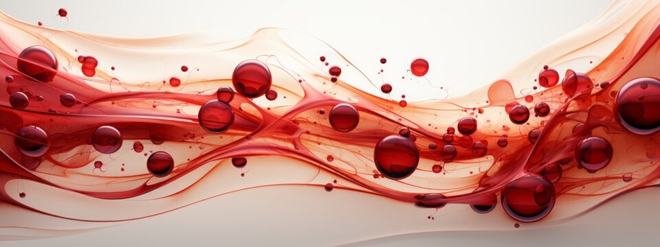 Blood cell red 3d background vein flow platelet wave cancer medicine artery abstract. Red cell hemoglobin blood donate anemia isolated plasma leukemia donor vascular system anatomy hemophilia vessels. - Powered by Adobe