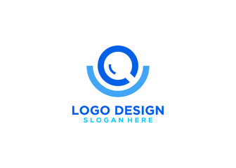 Obraz premium Minimalist job search icon with magnifying glass. Job or employee logo. Creative vector recruitment