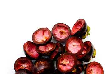 Fresh mangosteen peel. Mangosteen peel as a good cure for upset stomachs, inflammation on the skin,...