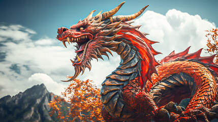 龍のイメージ - image of Chinese Dragon - No1-3 Generative AI