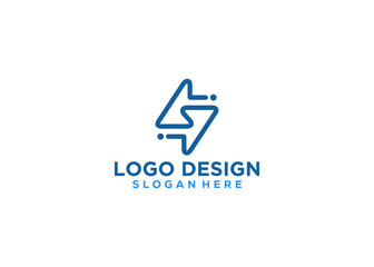 	
letter S company name logo illustration