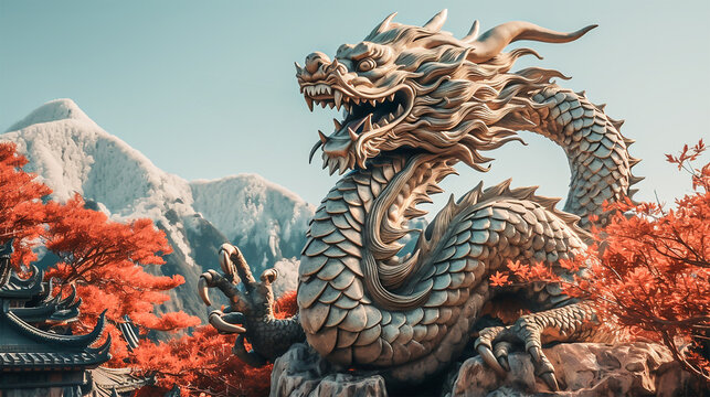 龍のイメージ - image of Chinese Dragon - No1-10 Generative AI