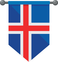 Obraz premium iceland pennant design