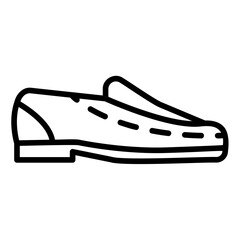 leather shoes outline icon