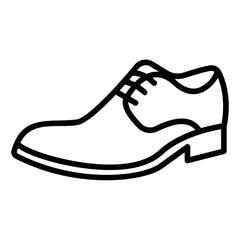 leather shoes outline icon