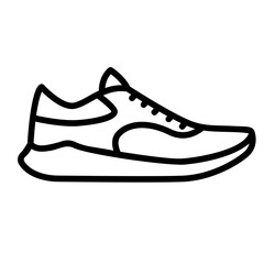 running shoes outline icon