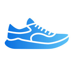 running shoes gradient icon