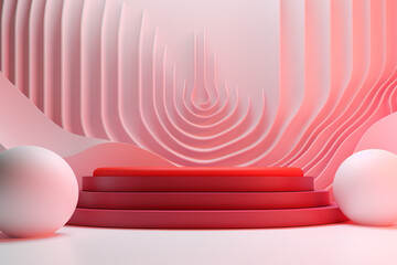 Digital product 3d minimalistic background
