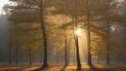 morning in the forest