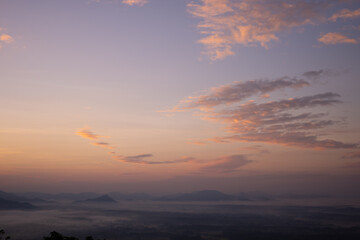Sky in the morning, winter in Thailand