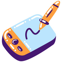 Stylized Colorful Drawing Tablet