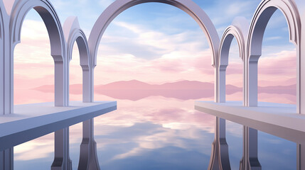 arch in the sky HD 8K wallpaper Stock Photographic Image 