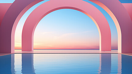 arch in the sky HD 8K wallpaper Stock Photographic Image 