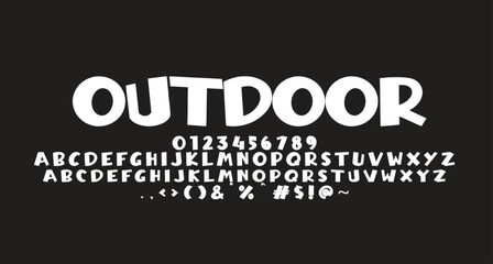 outdoor comic font Best Alphabet Alphabet Brush Script Logotype Font lettering handwritten
