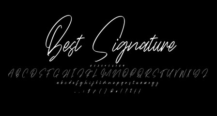 Best Clean Signature font Best Alphabet Alphabet Brush Script Logotype Font lettering handwritten
