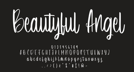 beautiful handwritten font Best Alphabet Alphabet Brush Script Logotype Font lettering handwritten