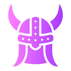 viking helmet Gradient icon
