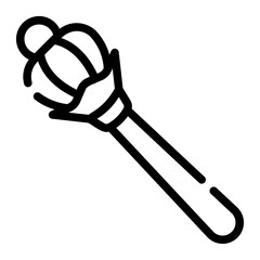 scepter Line Icon