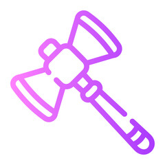 hammer Line Gradient Icon