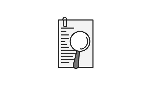 Animation of Magnifier Icon Design