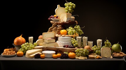 Artistic and seasonal cheese displays