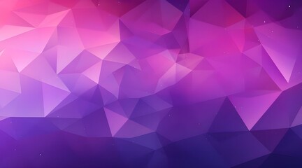 Abstract polygonal blue and purple background. low poly wide banner