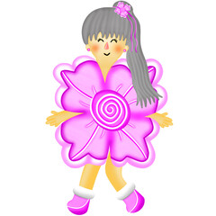 Beautiful flower girl 