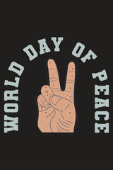 World Day Of Peace  T-Shirt Design
