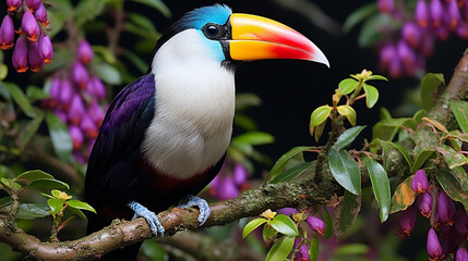 Fototapeta premium toucan in the park HD 8K wallpaper Stock Photographic Image 