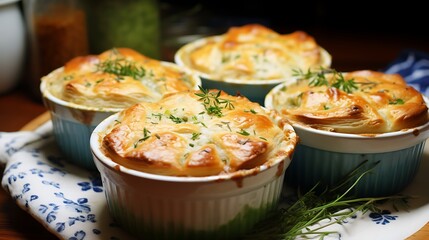 Buttery and flaky chicken pot pies