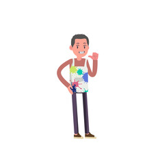 Illustration of Artist Explainer Character