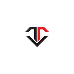 Letter T Diamond Logo