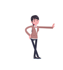 illustration of bank person character